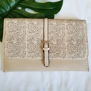 NWOT • Taupe Envelope Clutch
